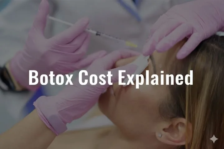 A woman receiving Botox injection while discussing botox cost with a professional.